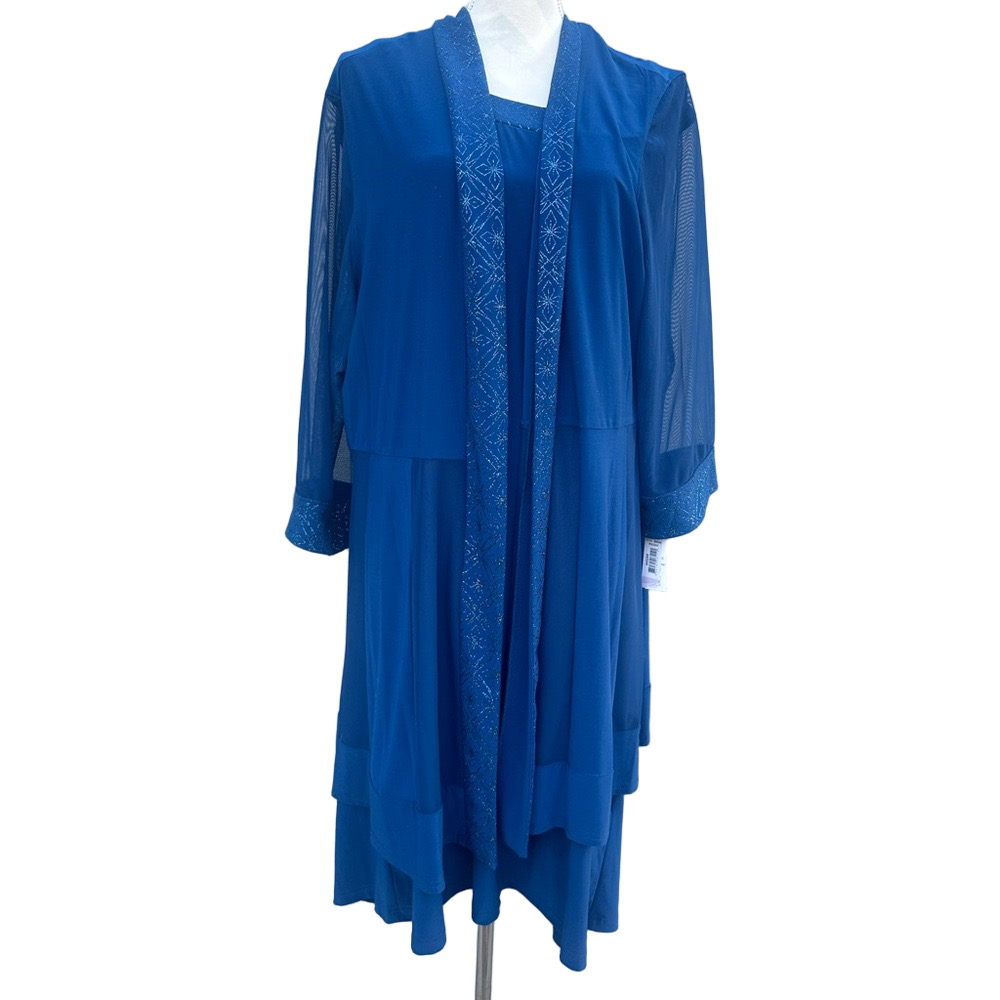 Gorgeous Teal Blue Women's Dress and Matching Jacket